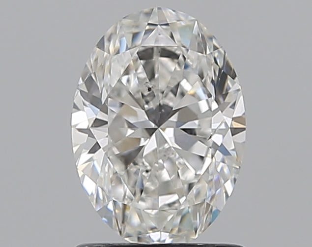 1.21 Carat Oval Natural Diamond with  Cut Diamond in 14KT  view 1
