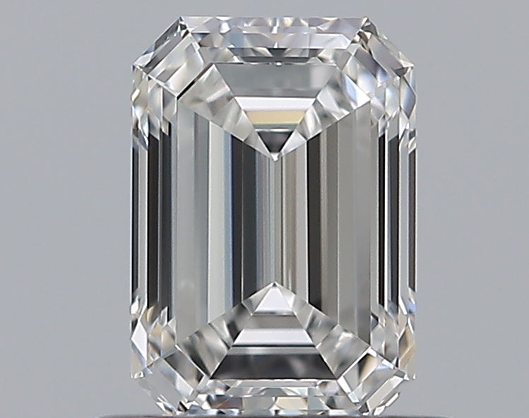 0.75 Carat Emerald Natural Diamond with  Cut Diamond in 14KT  view 1

