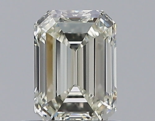 0.59 Carat Emerald Natural Diamond with  Cut Diamond in 14KT  view 1
