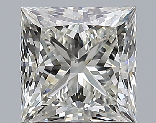 1.02 Carat Princess Natural Diamond with  Cut Diamond in 14KT  view 1
