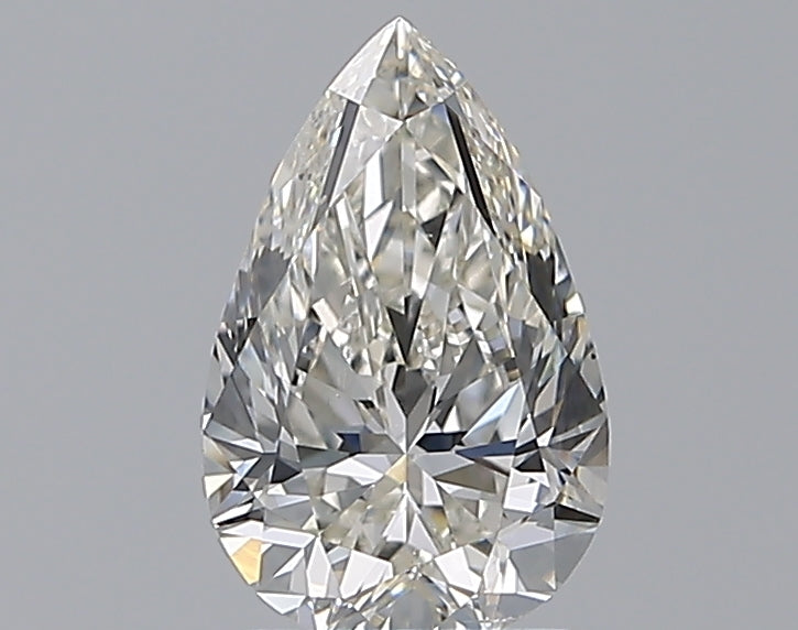 1.5 Carat Pear Natural Diamond with  Cut Diamond in 14KT  view 1
