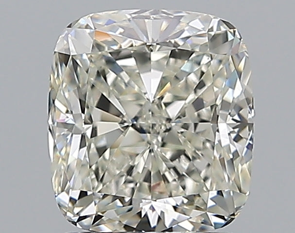 1.7 Carat Cushion Natural Diamond with  Cut Diamond in 14KT  view 1
