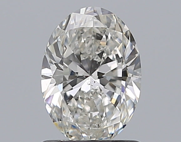 1.01 Carat Oval Natural Diamond with  Cut Diamond in 14KT  view 1
