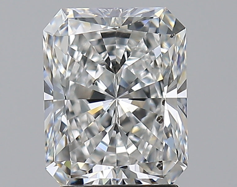 2.5 Carat Radiant Natural Diamond with  Cut Diamond in 14KT  view 1
