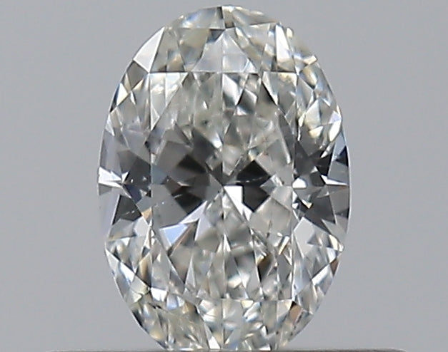 0.3 Carat Oval Natural Diamond with  Cut Diamond in 14KT  view 1
