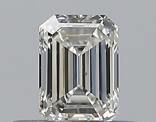 0.3 Carat Emerald Natural Diamond with  Cut Diamond in 14KT  view 1
