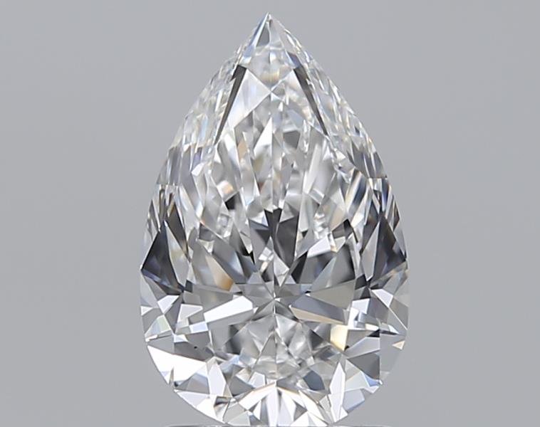 1.5 Carat Pear Natural Diamond with  Cut Diamond in 14KT  view 1
