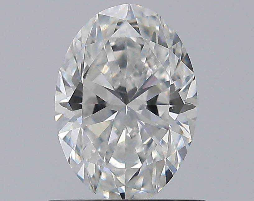 0.8 Carat Oval Natural Diamond with  Cut Diamond in 14KT  view 1
