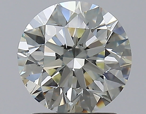 1.5 Carat Round Natural Diamond with  Cut Diamond in 14KT  view 1
