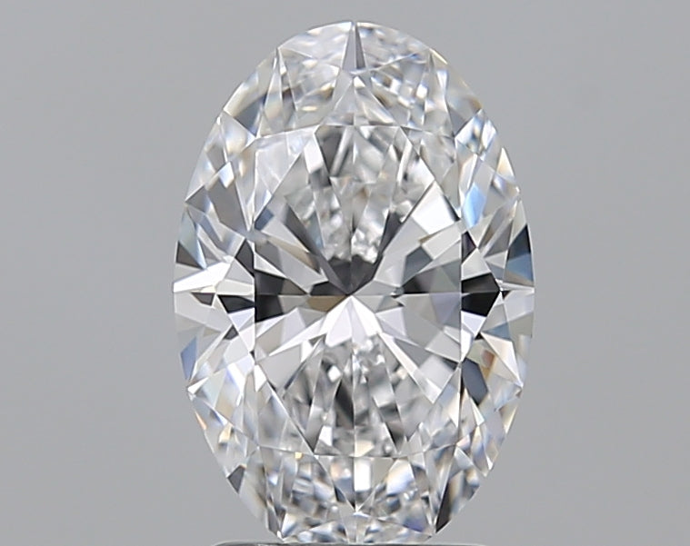 2.01 Carat Oval Natural Diamond with  Cut Diamond in 14KT  view 1
