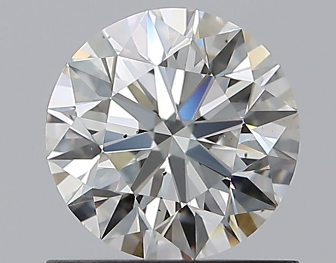 0.8 Carat Round Natural Diamond with  Cut Diamond in 14KT  view 1
