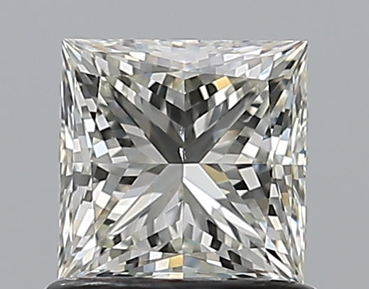 0.9 Carat Princess Natural Diamond with  Cut Diamond in 14KT  view 1
