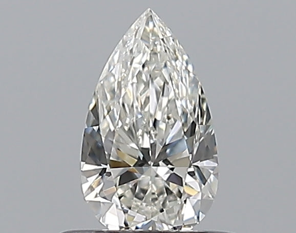 0.41 Carat Pear Natural Diamond with  Cut Diamond in 14KT  view 1

