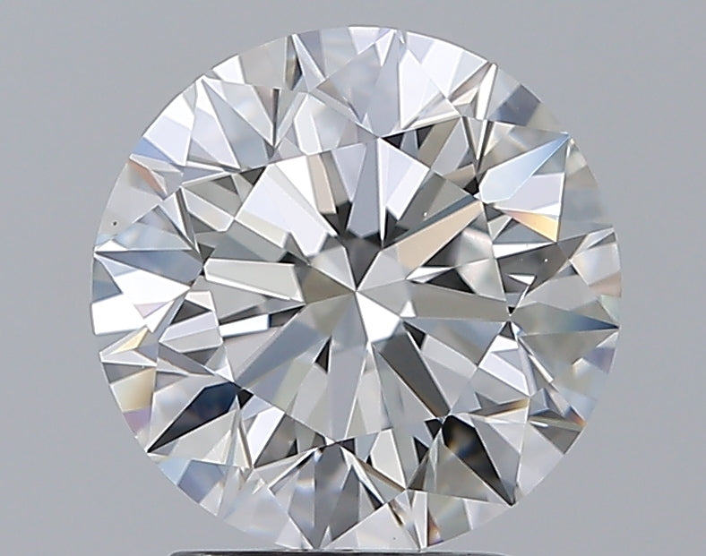 2.81 Carat Round Natural Diamond with  Cut Diamond in 14KT  view 1
