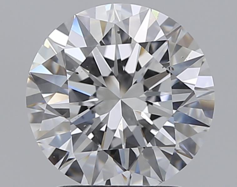 2.0 Carat Round Natural Diamond with  Cut Diamond in 14KT  view 1
