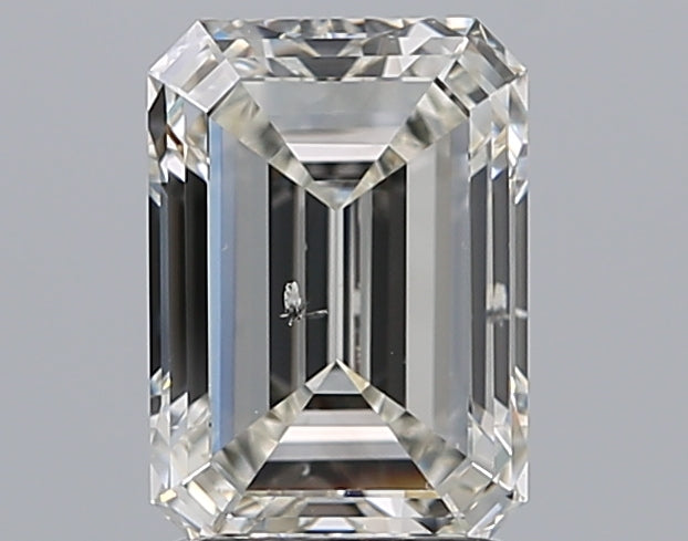 2.01 Carat Emerald Natural Diamond with  Cut Diamond in 14KT  view 1
