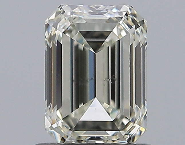 1.01 Carat Emerald Natural Diamond with  Cut Diamond in 14KT  view 1
