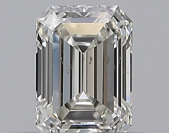 0.31 Carat Emerald Natural Diamond with  Cut Diamond in 14KT  view 1
