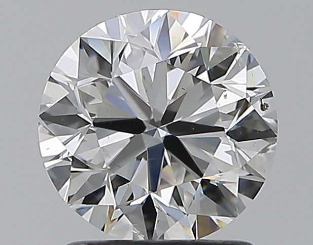 1.5 Carat Round Natural Diamond with  Cut Diamond in 14KT  view 1
