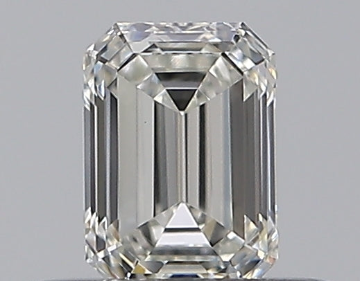 0.35 Carat Emerald Natural Diamond with  Cut Diamond in 14KT  view 1
