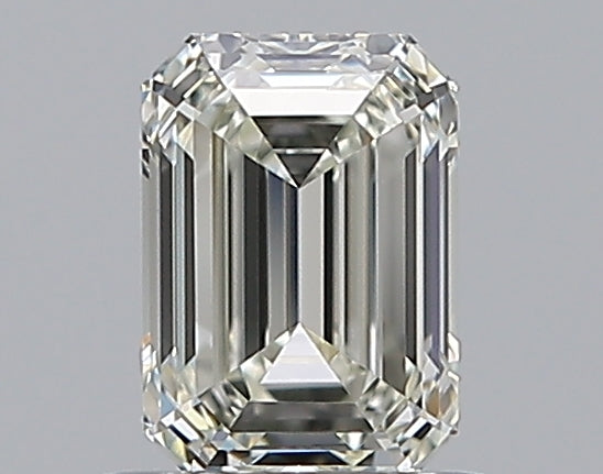 0.73 Carat Emerald Natural Diamond with  Cut Diamond in 14KT  view 1
