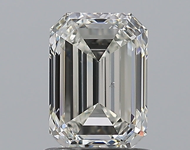 1.2 Carat Emerald Natural Diamond with  Cut Diamond in 14KT  view 1
