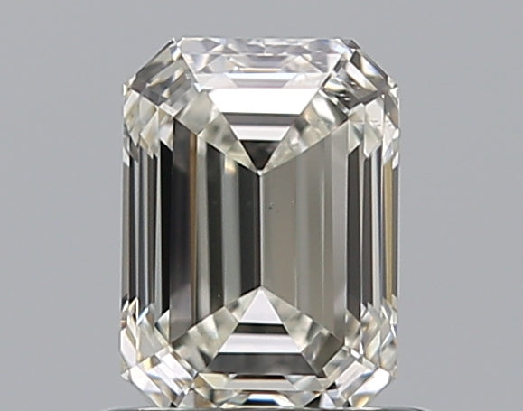 0.8 Carat Emerald Natural Diamond with  Cut Diamond in 14KT  view 1
