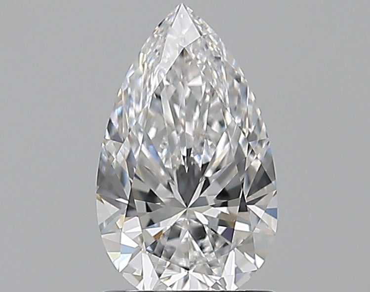 1.02 Carat Pear Natural Diamond with  Cut Diamond in 14KT  view 1
