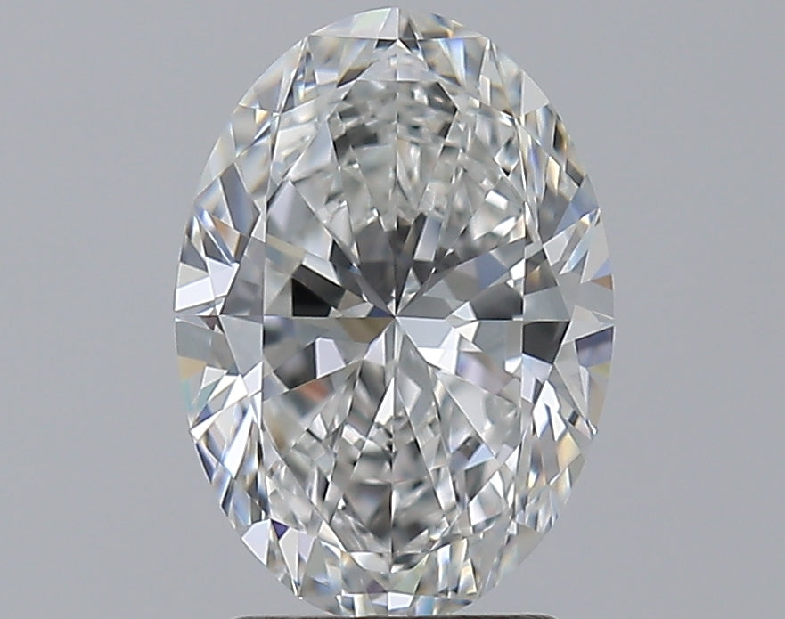2.17 Carat Oval Natural Diamond with  Cut Diamond in 14KT  view 1
