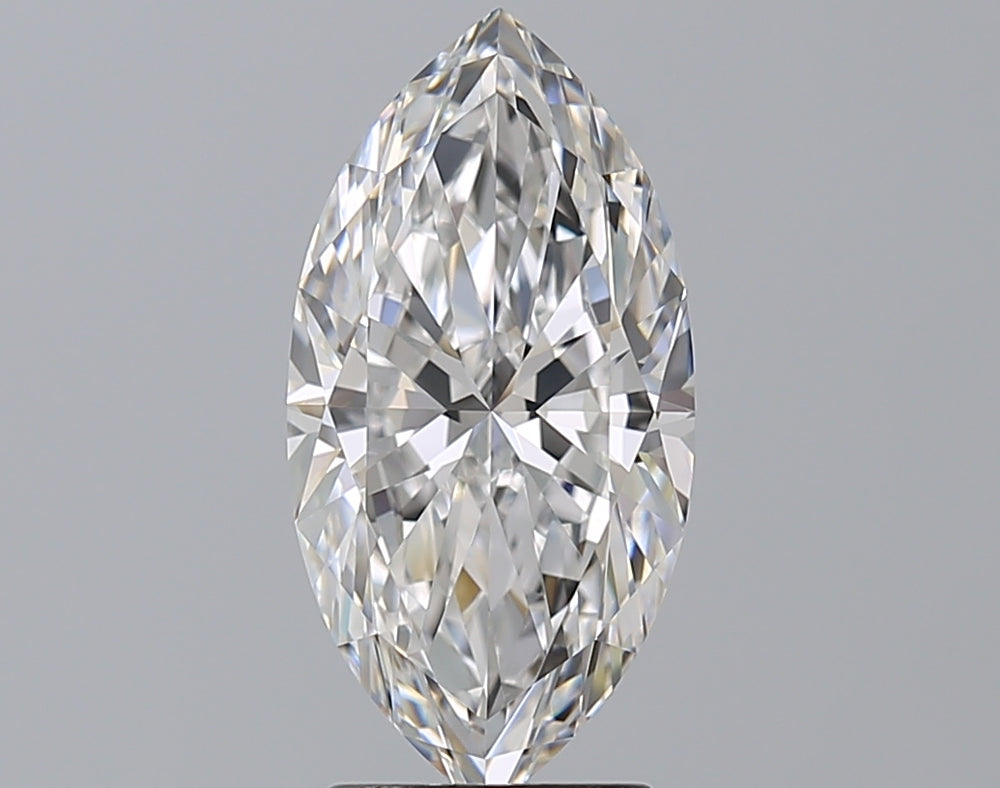 3.01 Carat Marquise Natural Diamond with  Cut Diamond in 14KT  view 1
