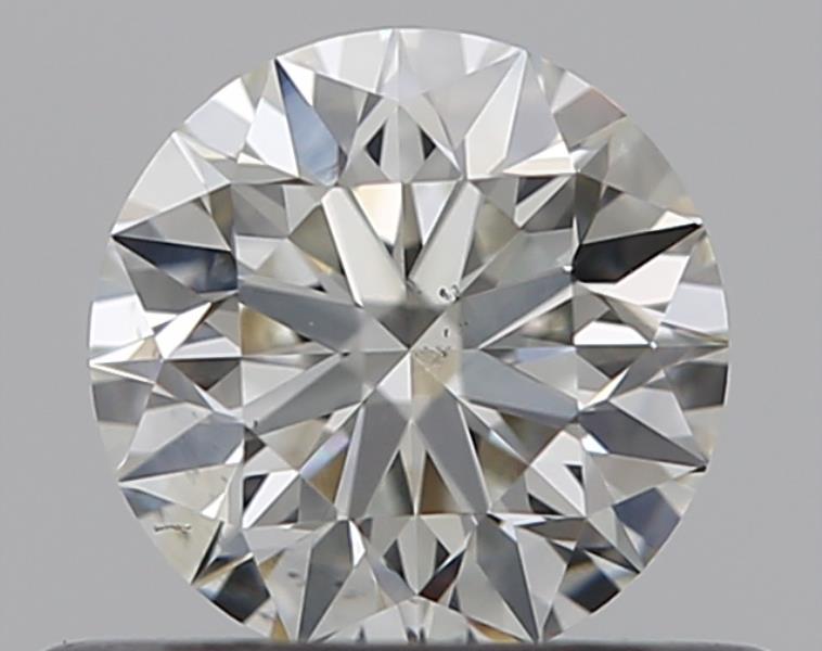 0.4 Carat Round Natural Diamond with  Cut Diamond in 14KT  view 1
