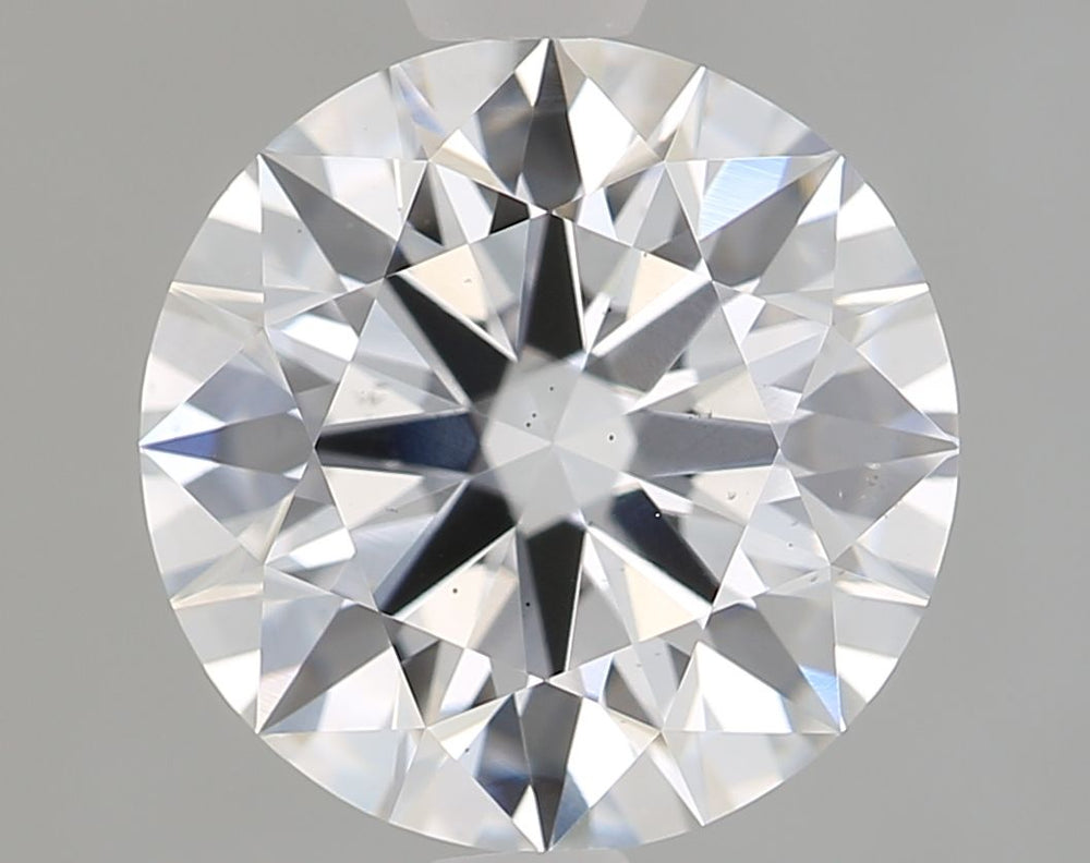 2.75 Carat Round Lab Diamond with  Cut Diamond in 14KT  view 1

