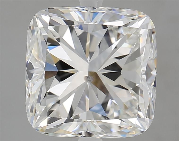 5.01 Carat CUSHION Natural Diamond with  Cut Diamond in 14KT  view 1
