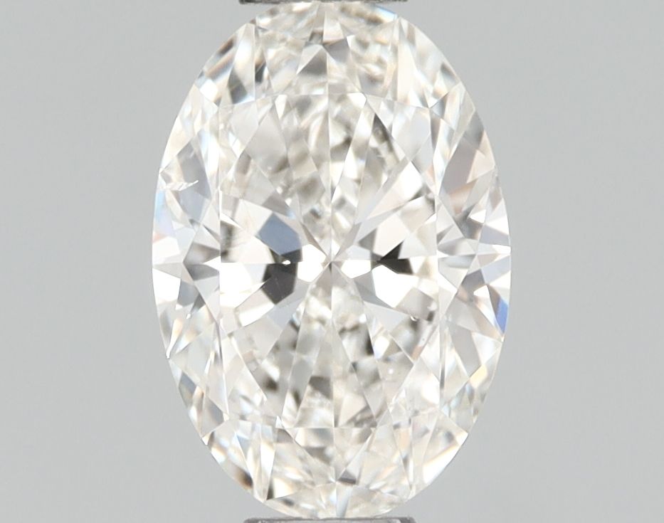 0.5 Carat Oval Natural Diamond with  Cut Diamond in 14KT  view 1
