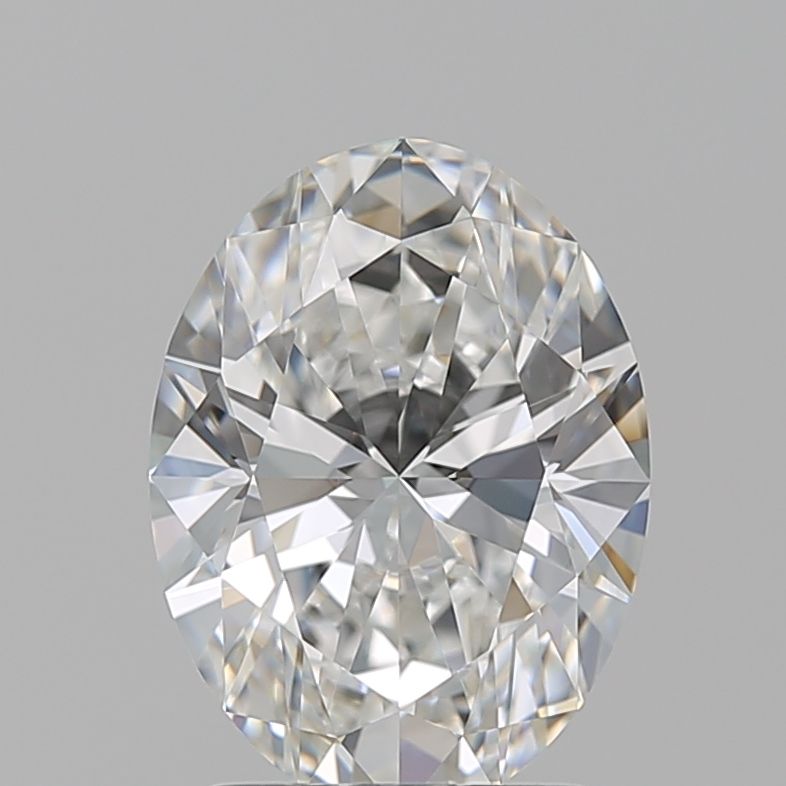 2.2 Carat Oval Natural Diamond with  Cut Diamond in 14KT  view 1
