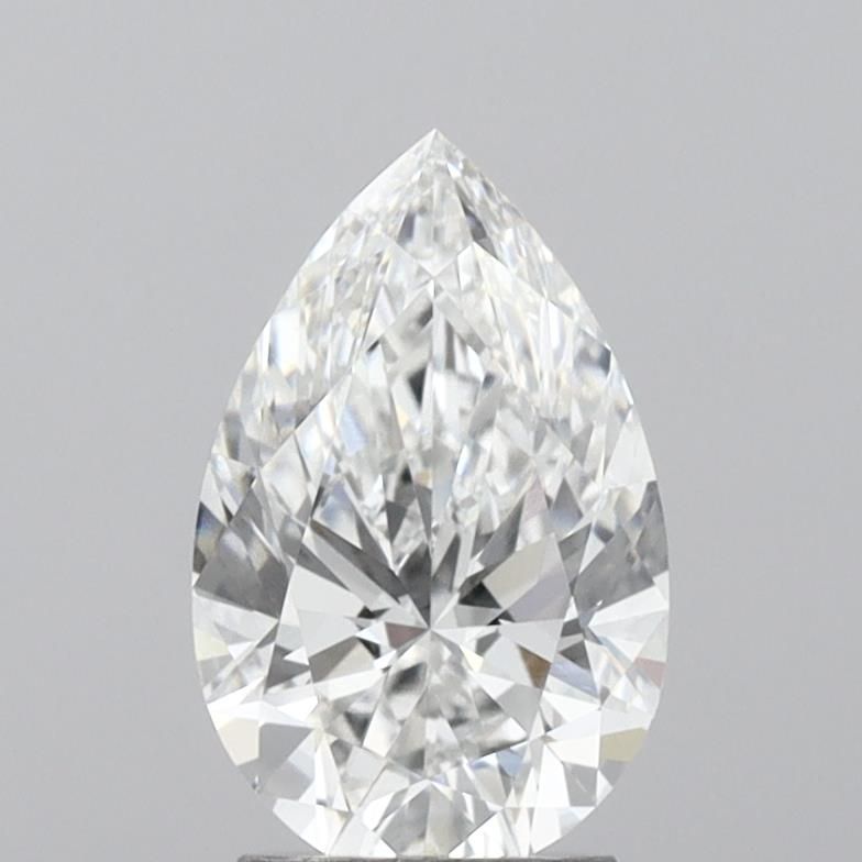 2.52 Carat Pear Lab Diamond with  Cut Diamond in 14KT  view 1
