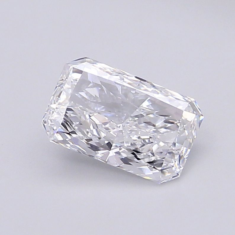 3.0 Carat Radiant Lab Diamond with  Cut Diamond in 14KT  view 1
