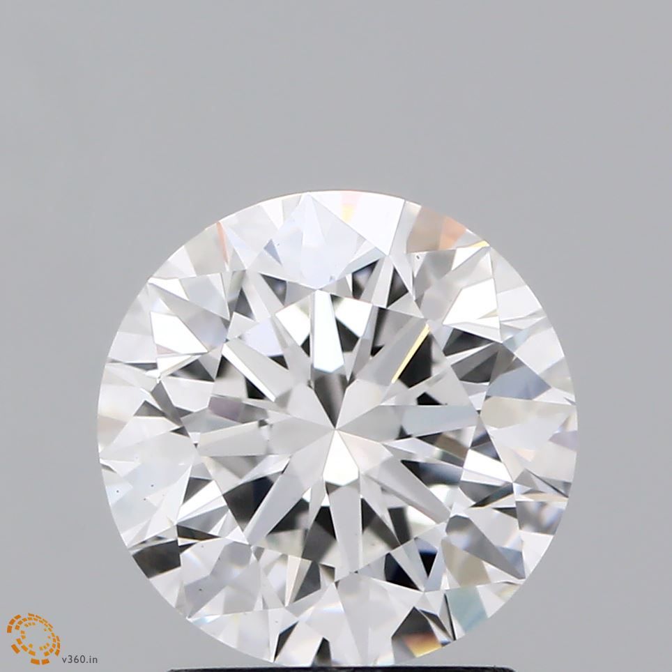 2.0 Carat Round Lab Diamond with  Cut Diamond in 14KT  view 1
