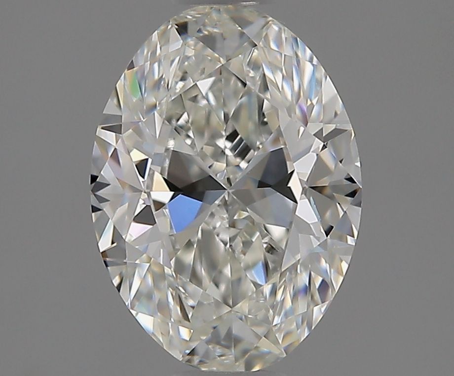 1.5 Carat Oval Natural Diamond with  Cut Diamond in 14KT  view 1
