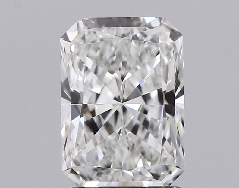 1.6 Carat Radiant Lab Diamond with  Cut Diamond in 14KT  view 1
