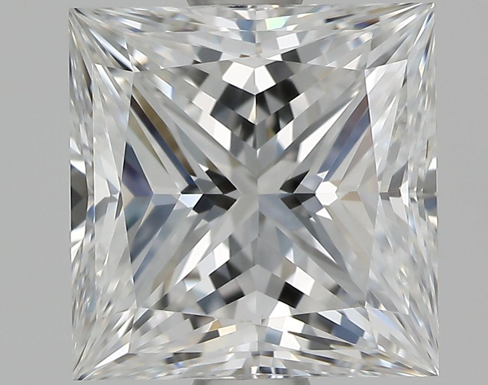 1.7 Carat Princess Natural Diamond with  Cut Diamond in 14KT  view 1

