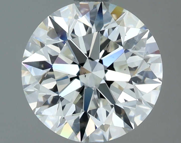 1.81 Carat Round Natural Diamond with  Cut Diamond in 14KT  view 1
