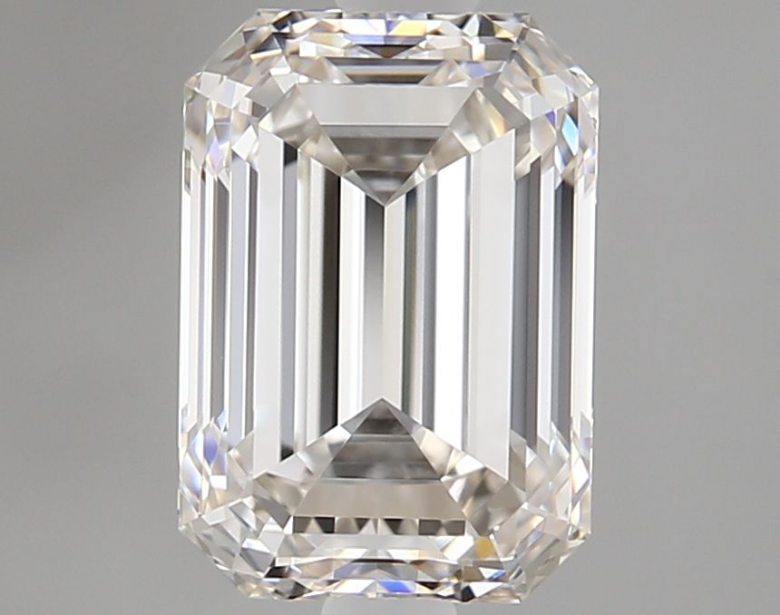 1.51 Carat Emerald Natural Diamond with  Cut Diamond in 14KT  view 1
