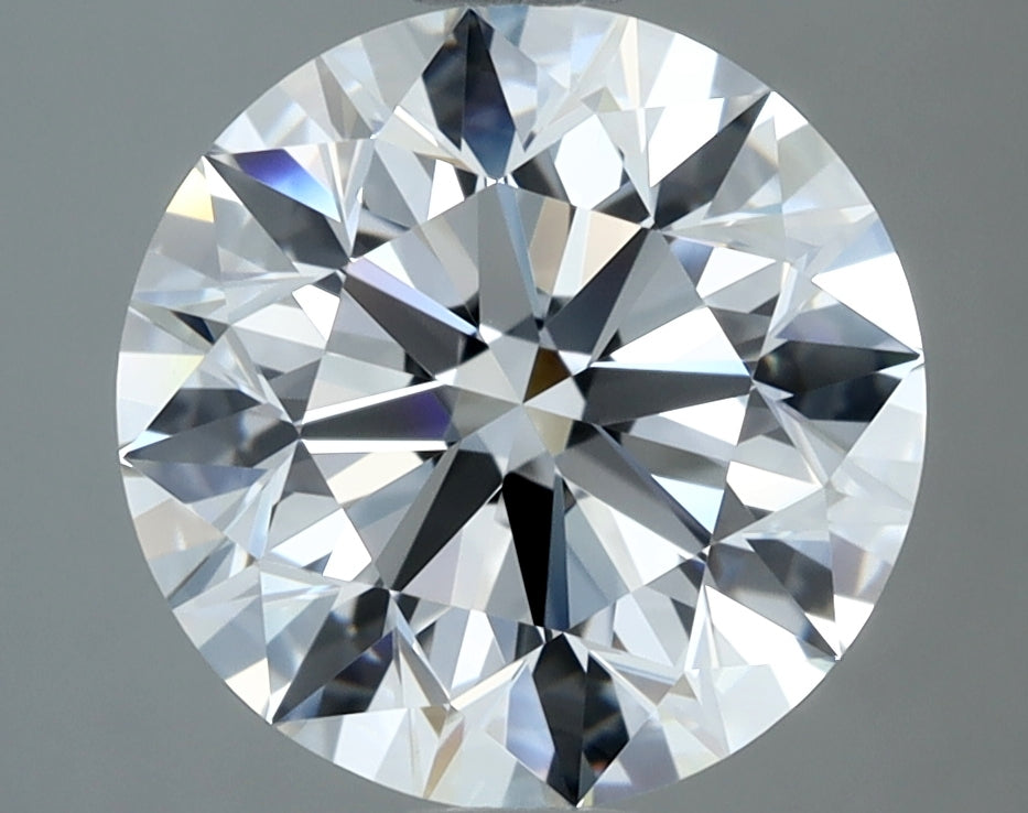2.81 Carat Round Natural Diamond with  Cut Diamond in 14KT  view 1
