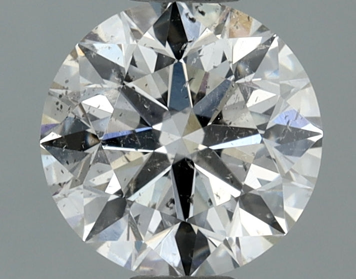 1.04 Carat Round Natural Diamond with  Cut Diamond in 14KT  view 1
