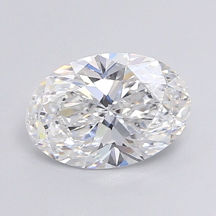 2.77 Carat Oval Lab Diamond with  Cut Diamond in 14KT  view 1
