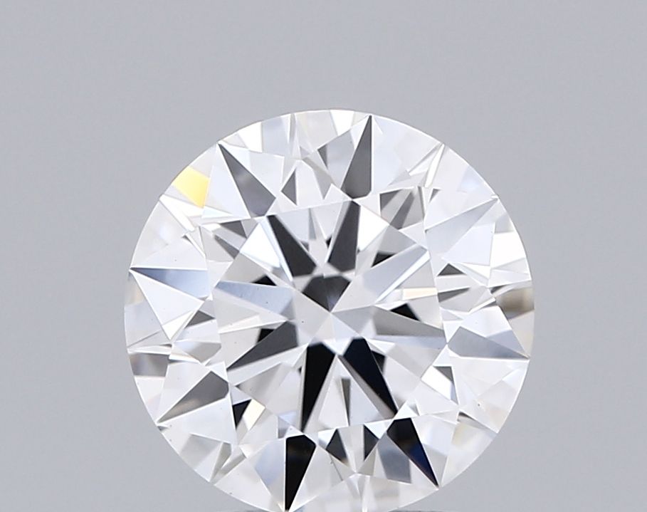 2.02 Carat Round Lab Diamond with  Cut Diamond in 14KT  view 1
