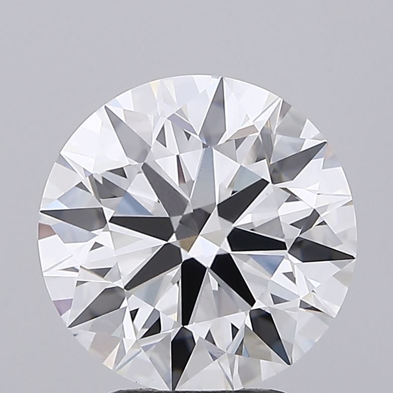 3.5 Carat Round Lab Diamond with  Cut Diamond in 14KT  view 1
