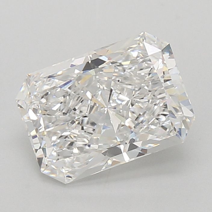 3.03 Carat Radiant Lab Diamond with  Cut Diamond in 14KT  view 1
