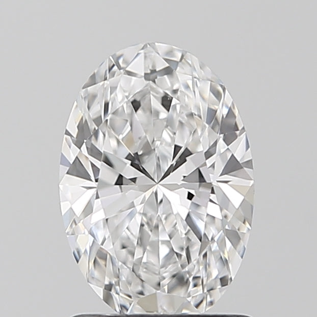 1.08 Carat Oval Lab Diamond with  Cut Diamond in 14KT  view 1
